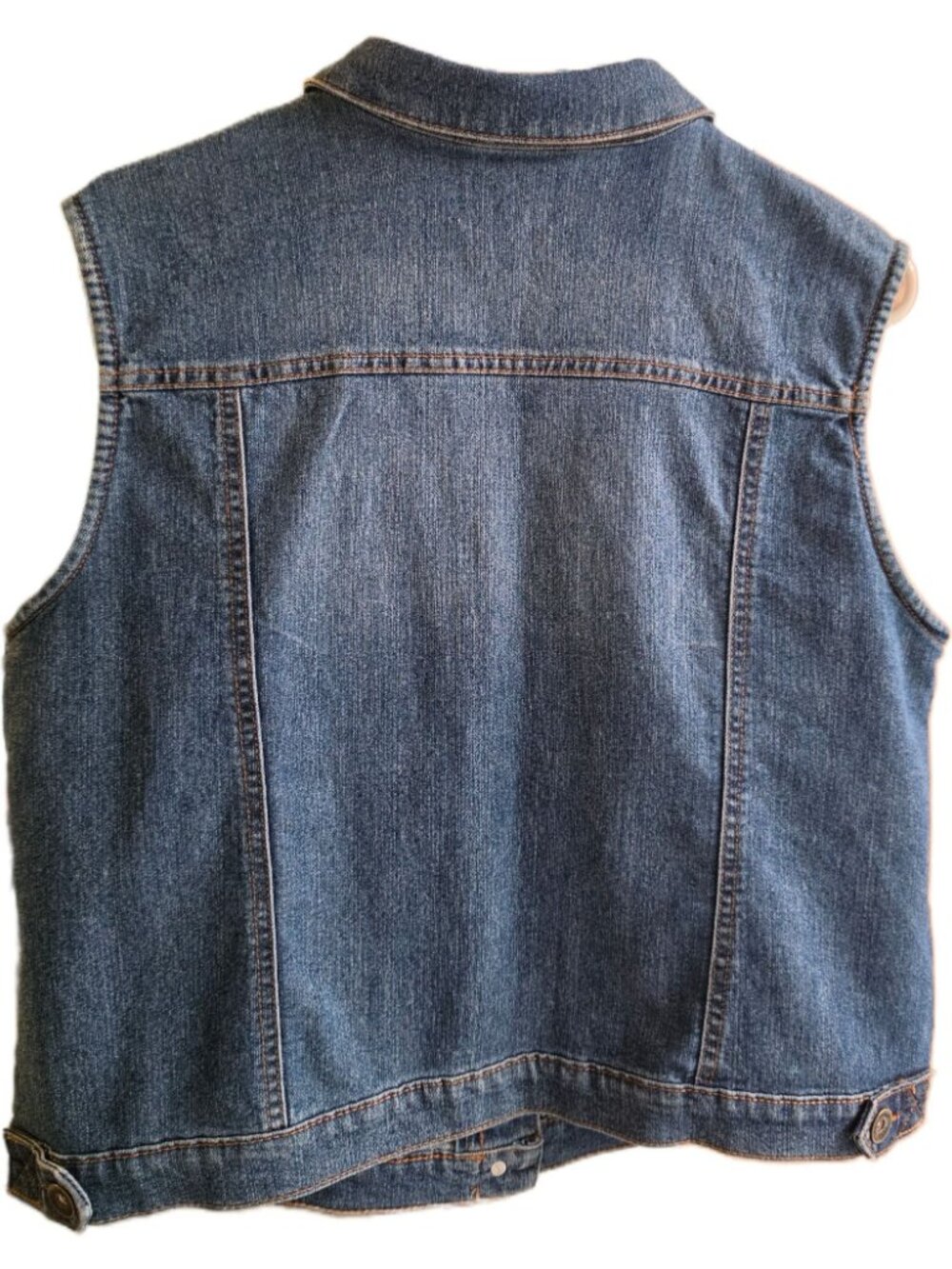 Ruff Hewn Womens Tribal Emb Vest Floral Embroidery Button-Front Large Denim 2016 - Picture 2 of 9